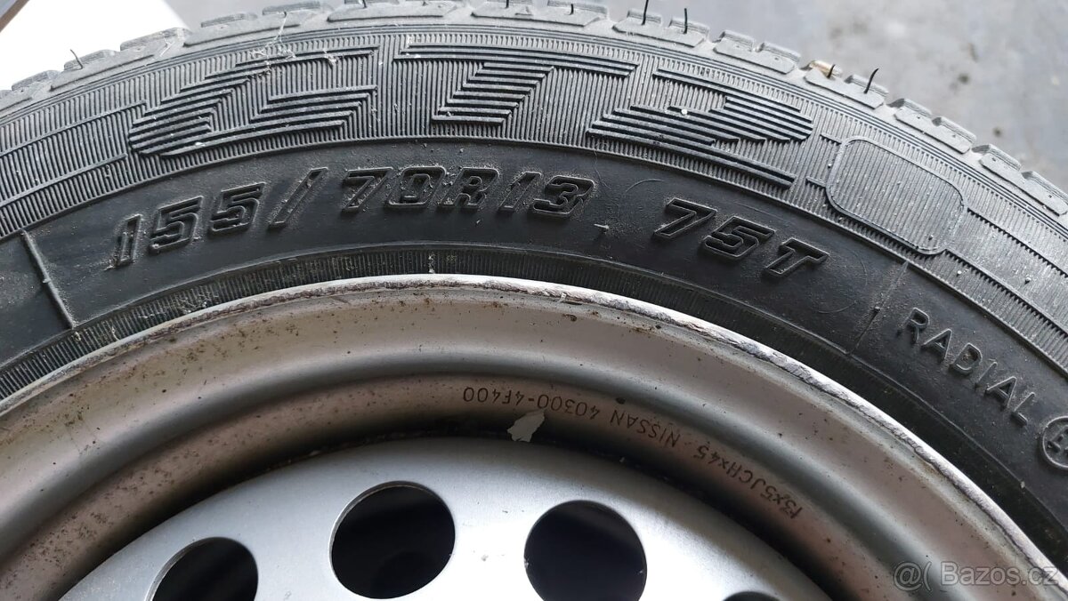 Originální ocelové disky Nissan (155/70R13)