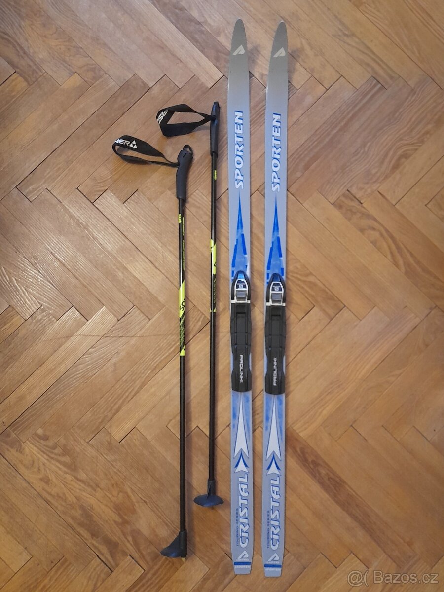 Dětské lyže Sporten 130 cm + hůlky 95 cm