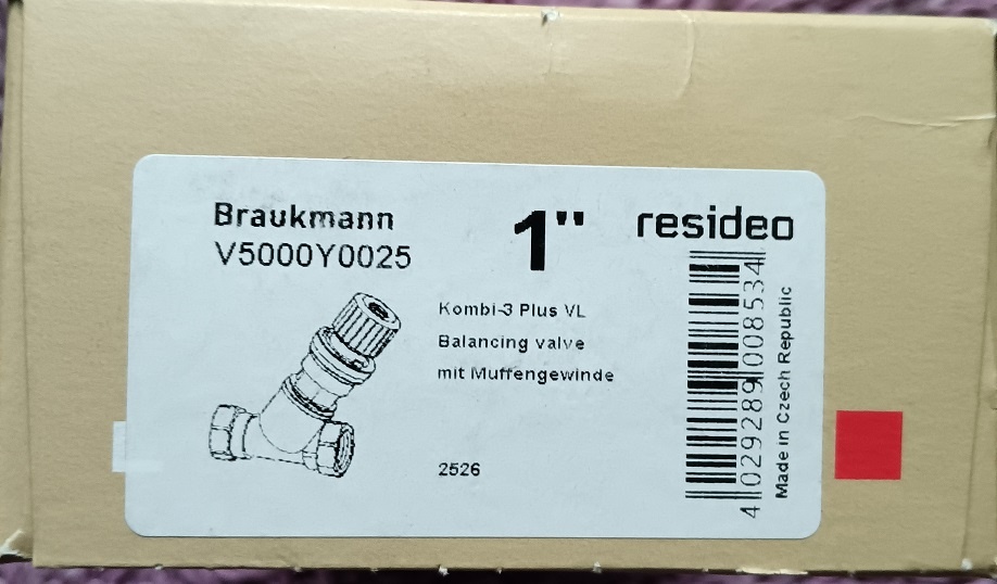 V5000Y0025 uzavírací ventil měřící