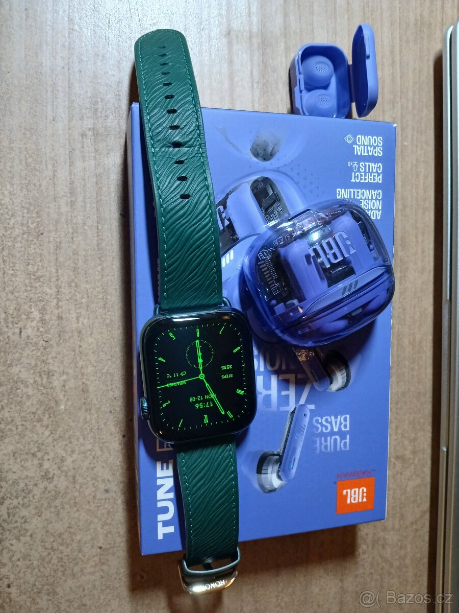 Hodinky Honor Watch 5 zelené zánovní v záruce 20měs.