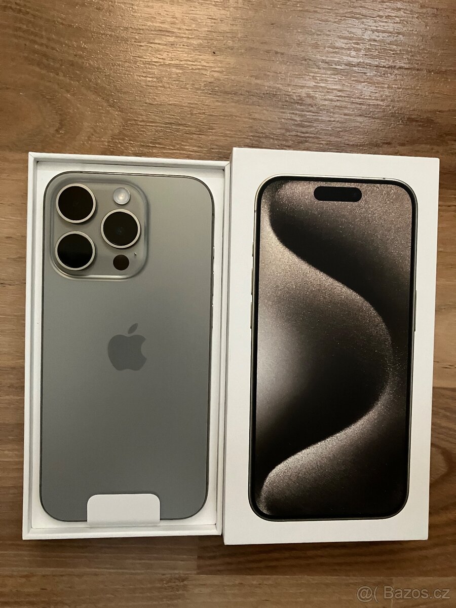 Apple iPhone 15 Pro, 256 GB, přírodní titan