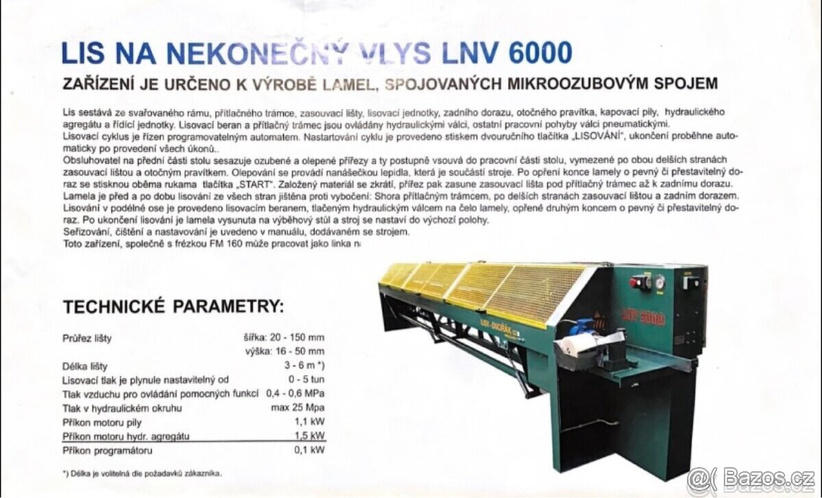 Technologie na výrobu nekonečného vlysu