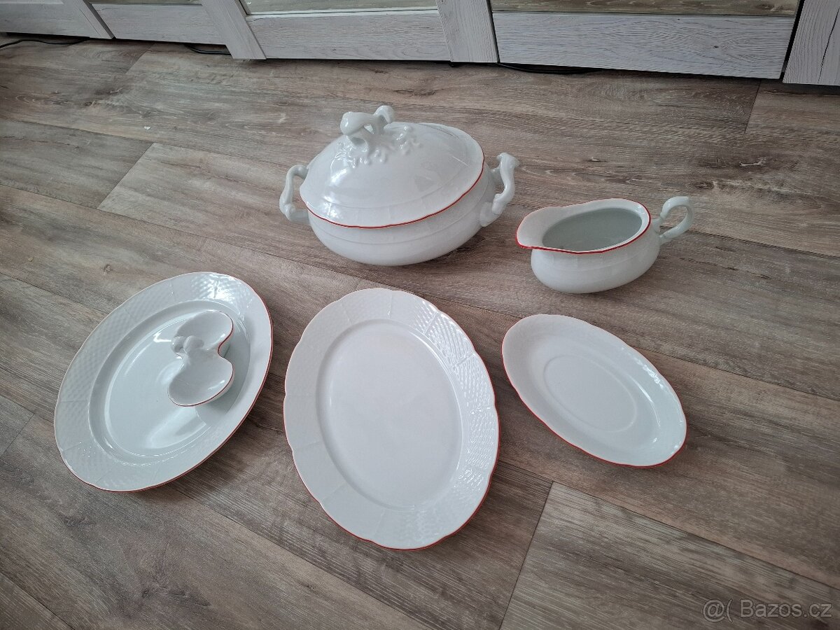 Porcelánový servírovací set Czechoslovakia