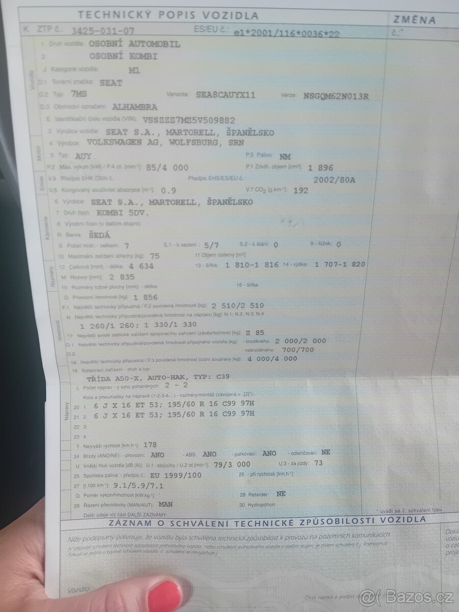 Seat alhambra
