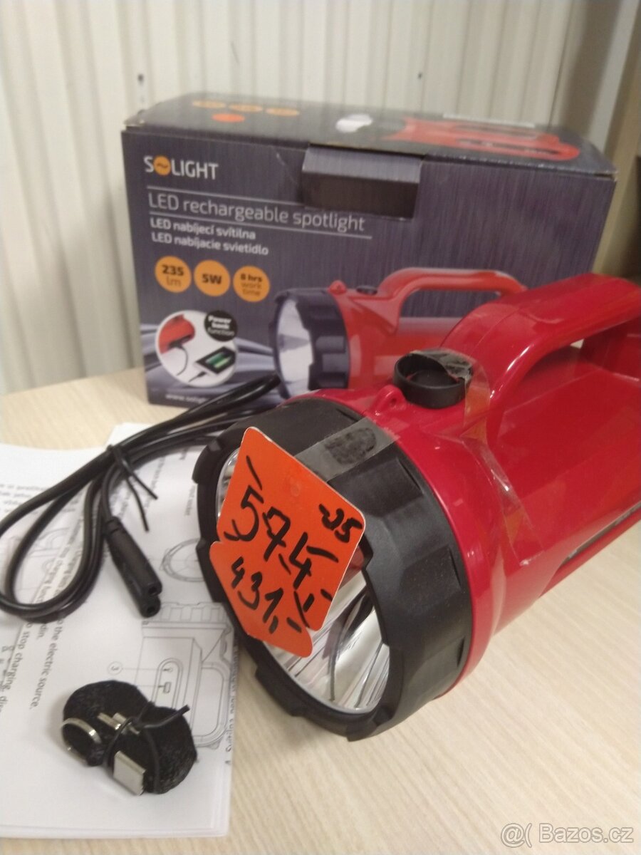 Nová nabíjecí led svítilna 5W s Powerbankou