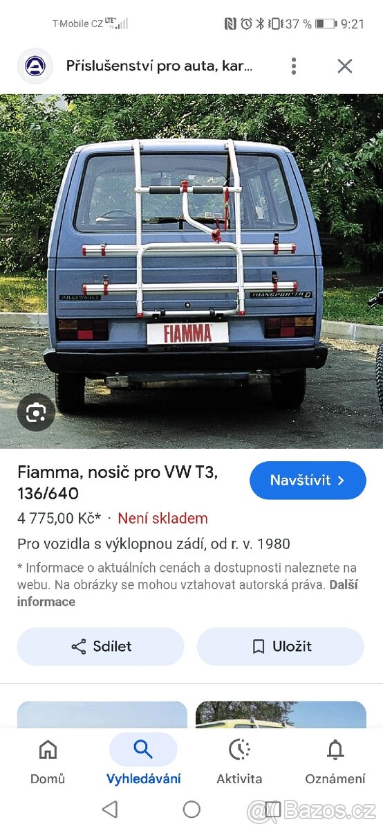 Vw t3 nosic kol