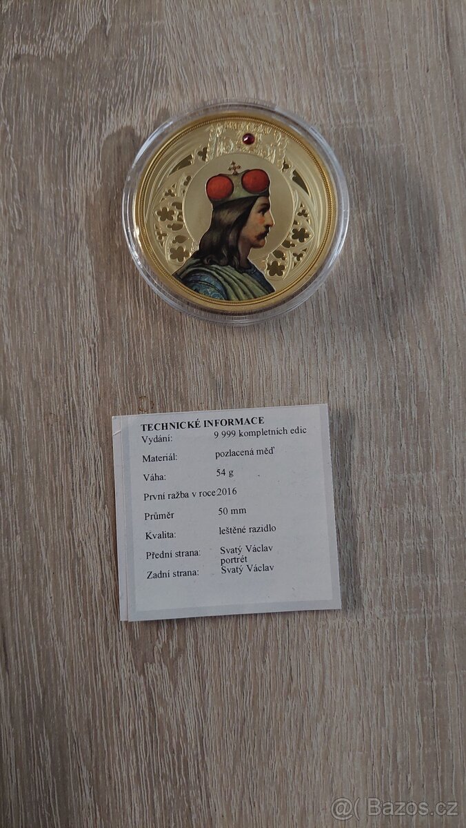 Pamětní mince sv. Václava