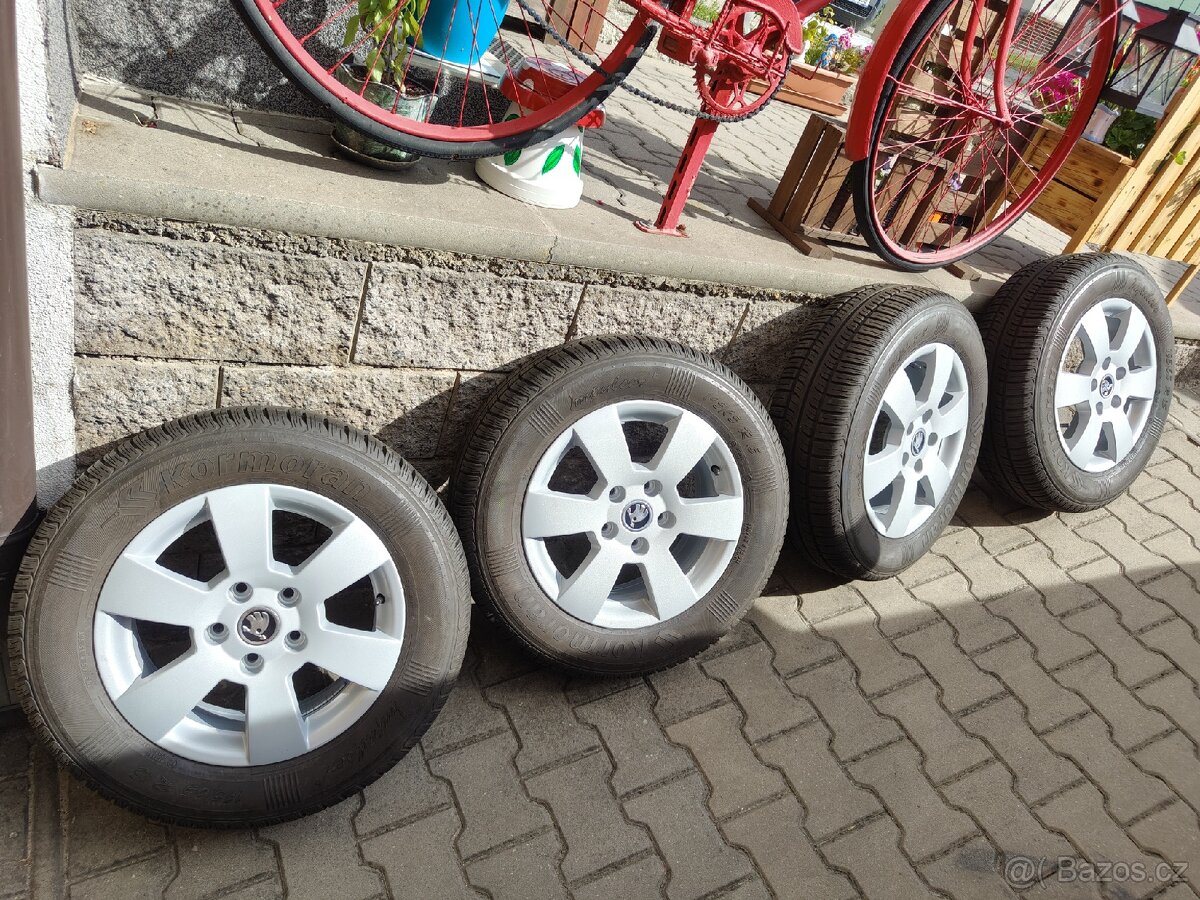 ALU disky originál Škoda 5x112 r15 (sada č.3)