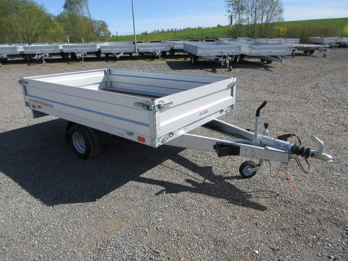 Bazarový nákladní přívěs ZV 22 1,3T B1 2,55x1,50/0,35 10"