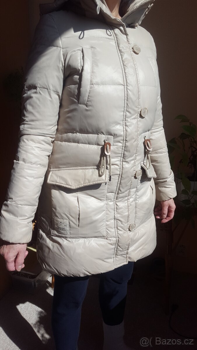 Dámský péřový kabátek vel.S
