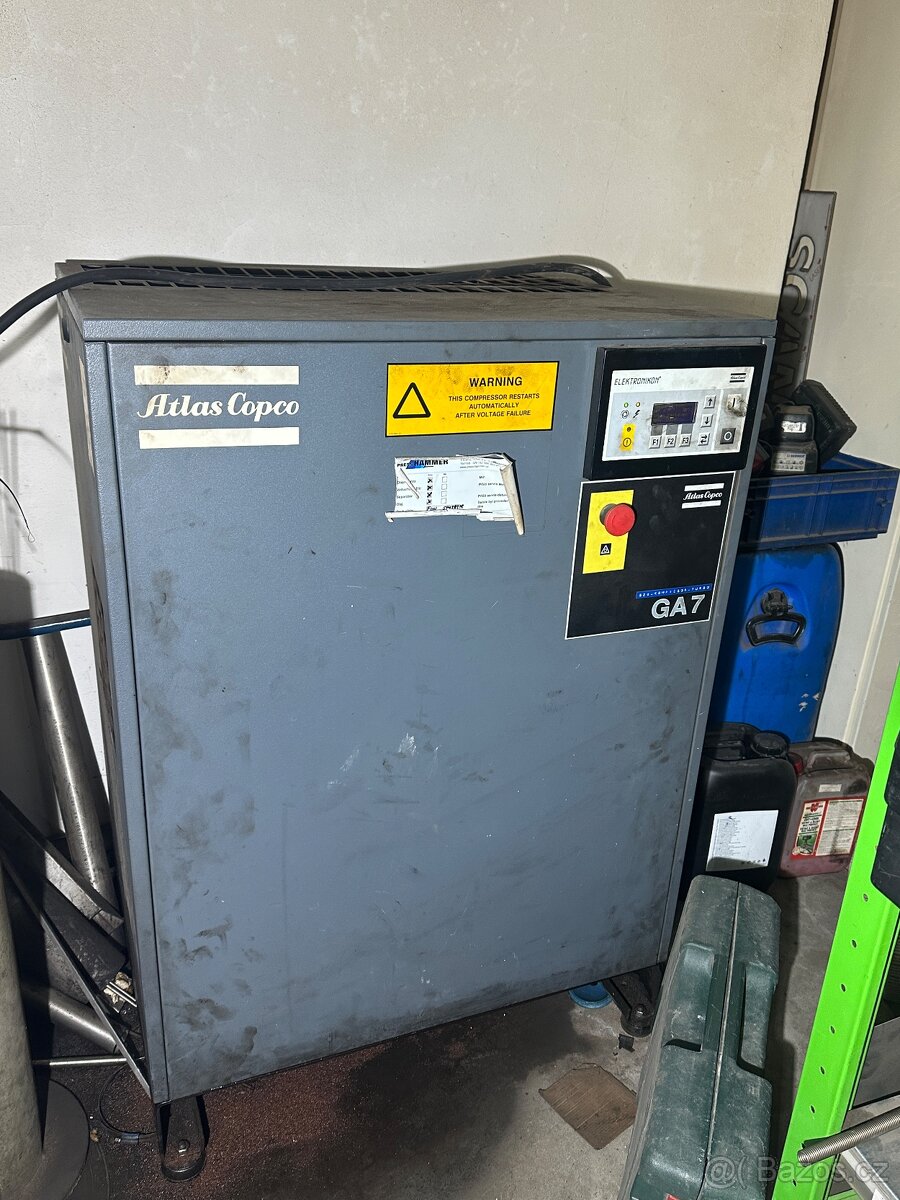 Šroubový kompresor Atlas Copco GA7