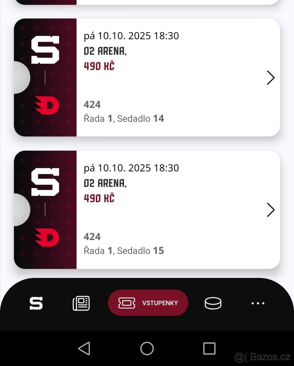 O2 arena, SPA:PCE, hokej