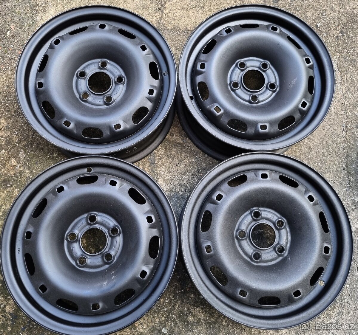 Plechové disky 14" 5X100 J6,0 ET43 a 5.0J ET35 Fabia