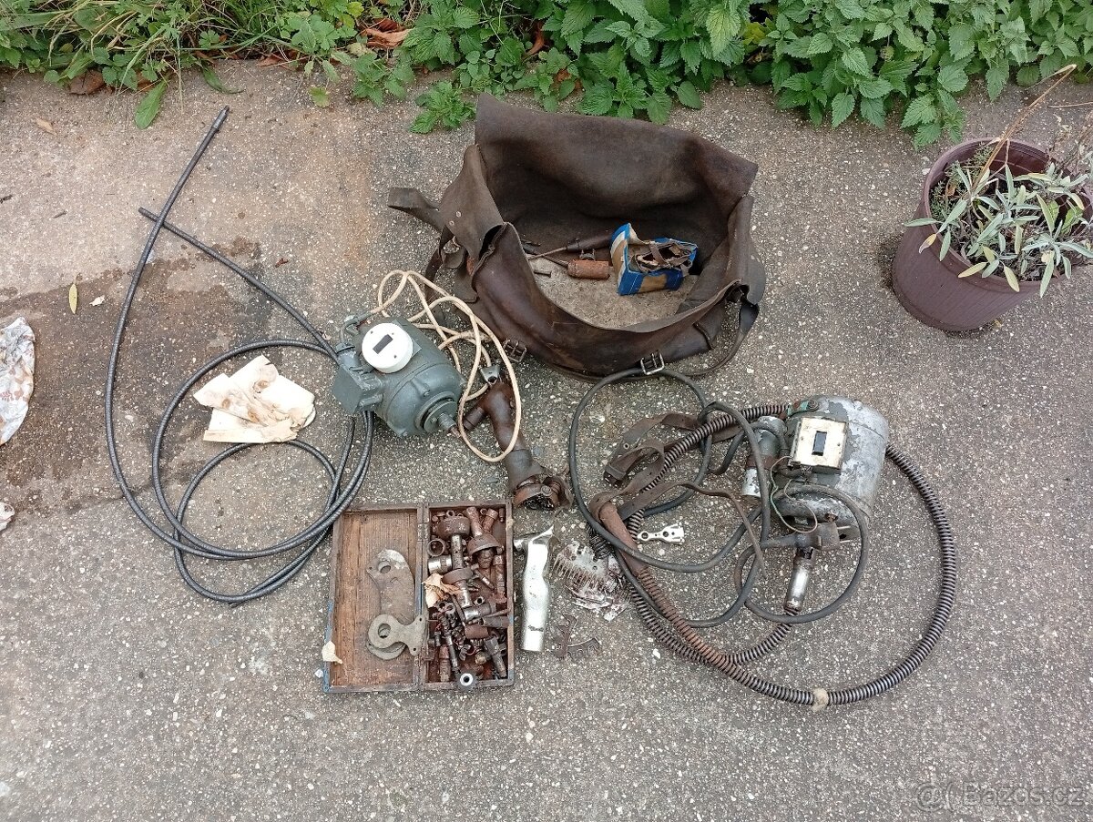 Retro holící sada na stříhání ovcí + nahradni díly