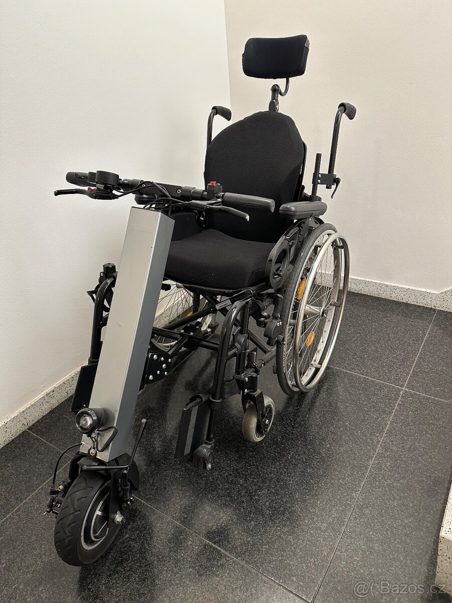 Invalidní vozík MEDICCO + přídavný pohon k vozíku HURT-E