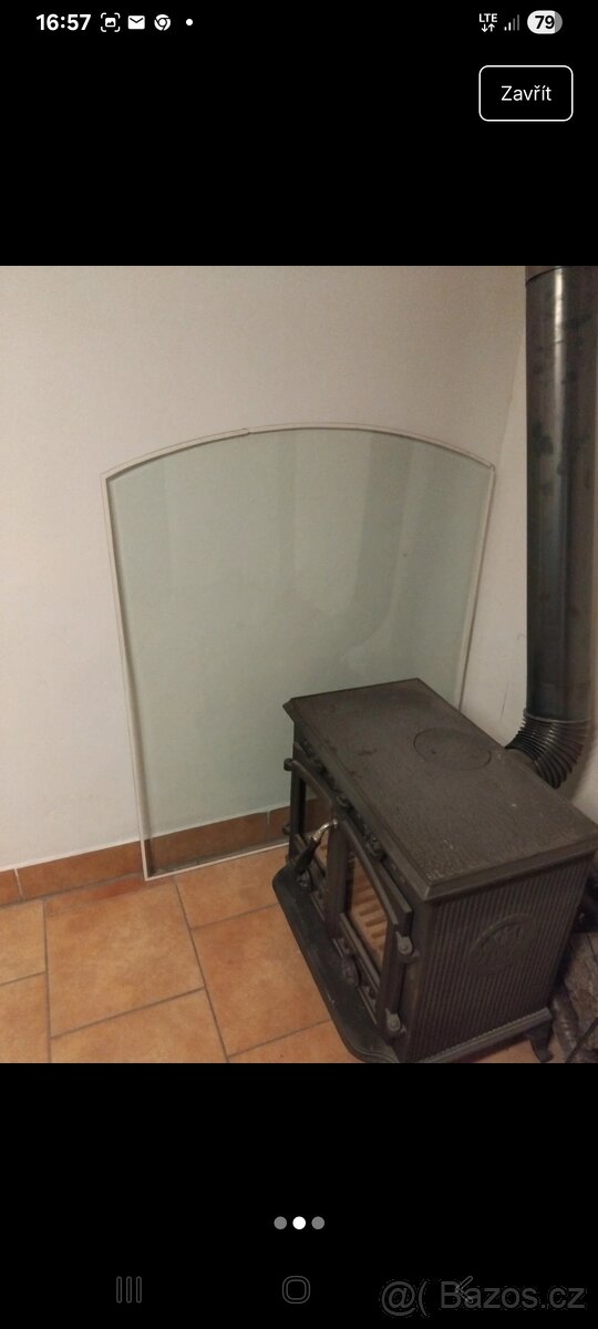 Sklo pod krbová kamna