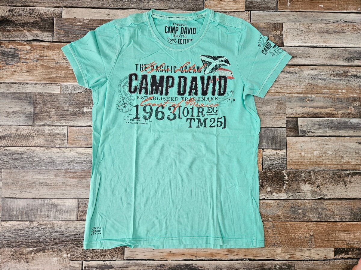 Camp David tyrkysové tričko