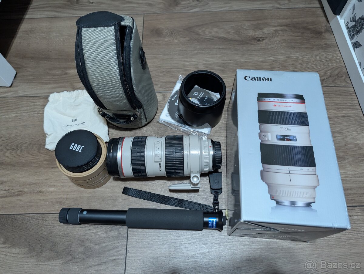 Canon EF 70–200 mm f/2.8 L  + příslušenství