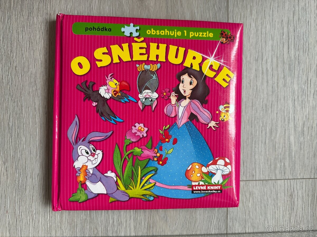 Kniha pohádka O Sněhurce + puzzle