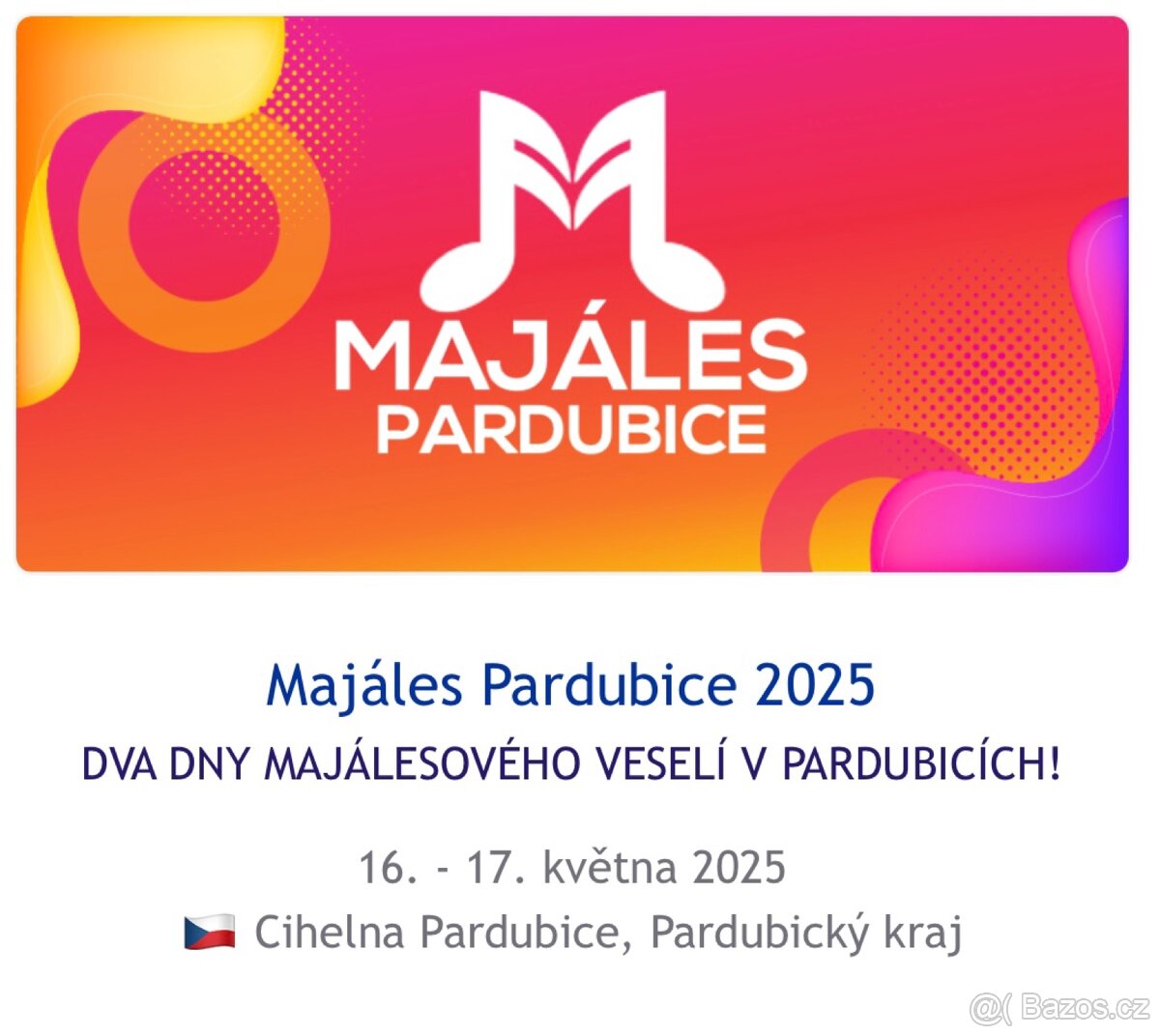 Celodenní vstupenky na Pardubický majáles
