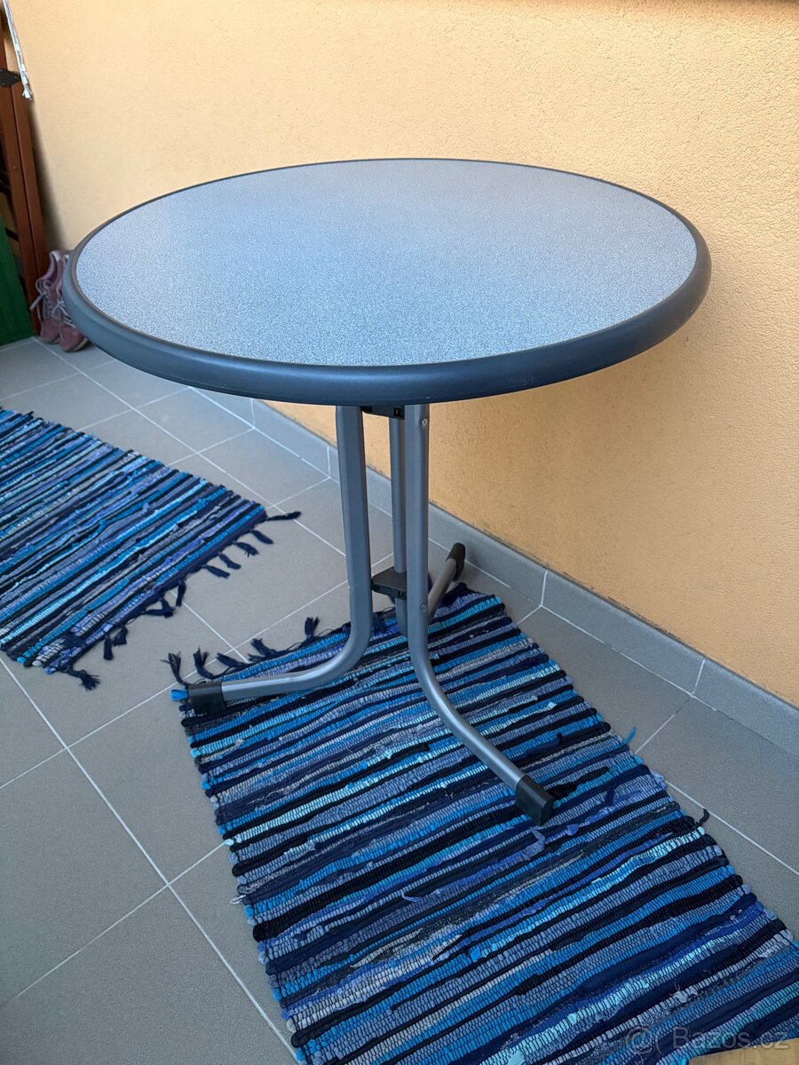 Zahradní kulatý balkónový stolek Sieger Mecalit