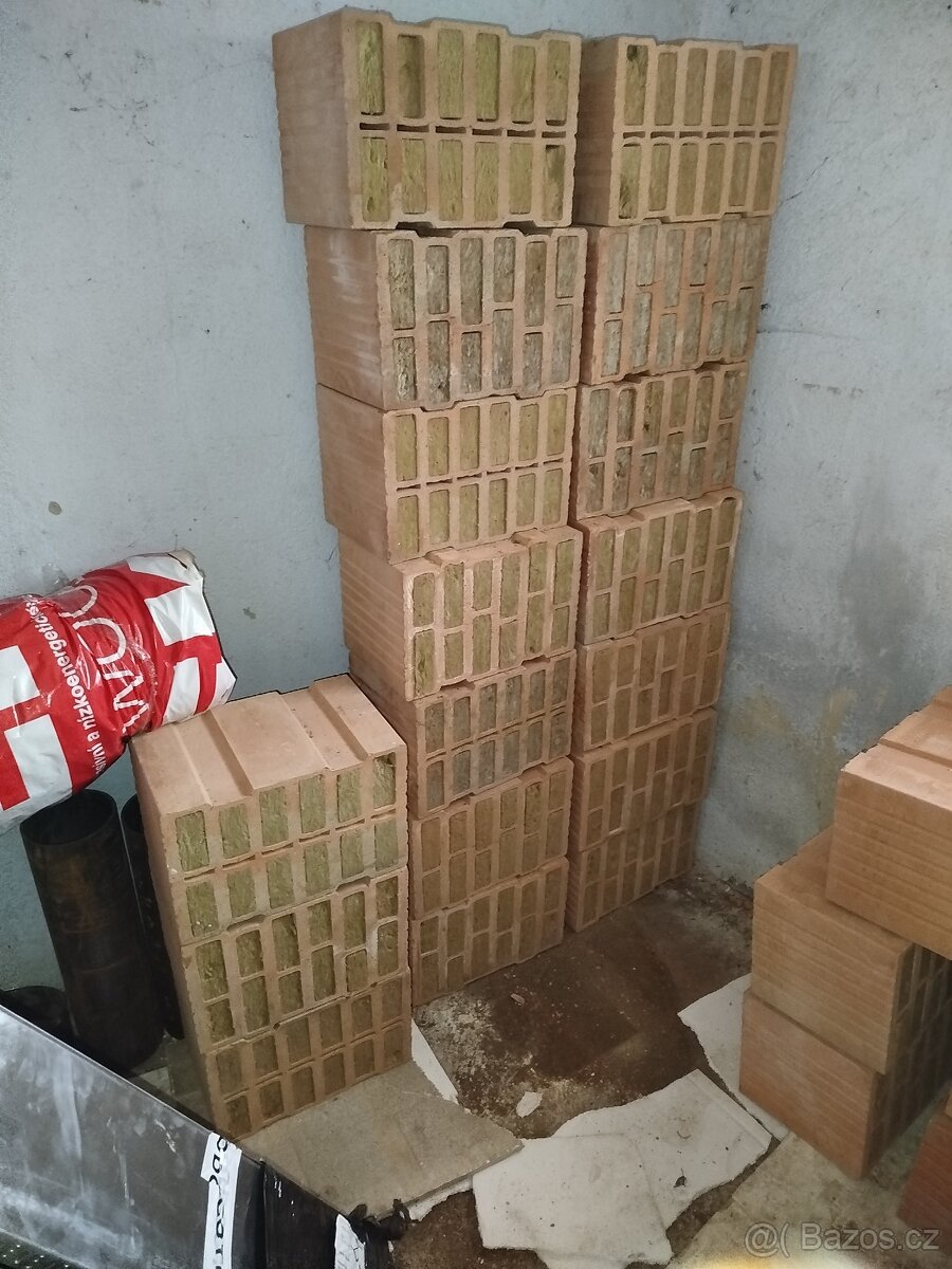 Broušená cihla s minerální izolací