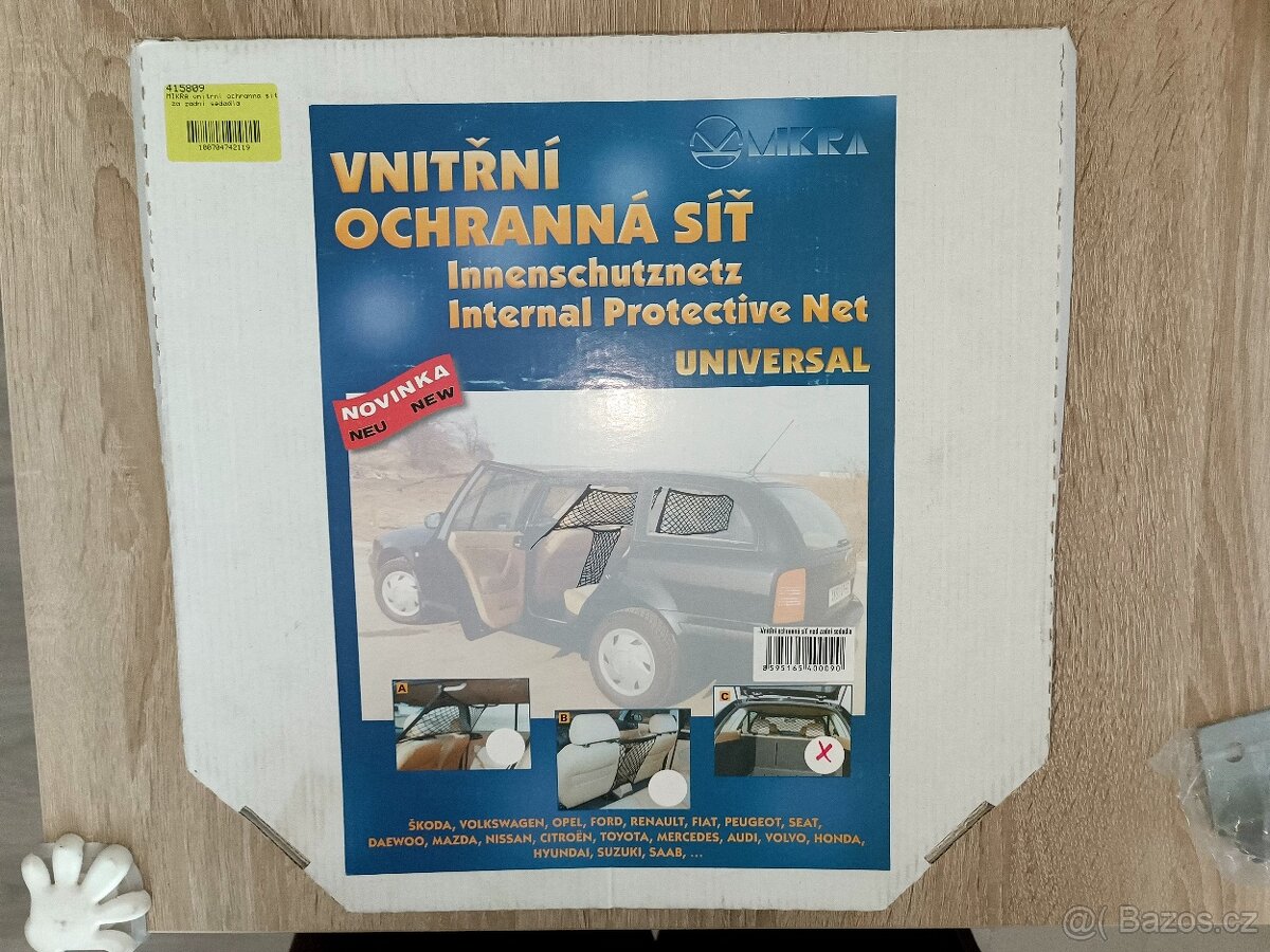 Mikra vnitřní ochranná síť do auta