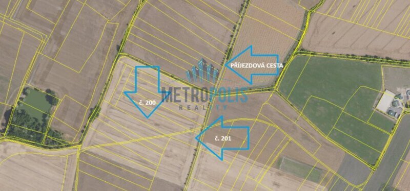Prodej dvou sousedících pozemků o celkové výměře 10 380 m²