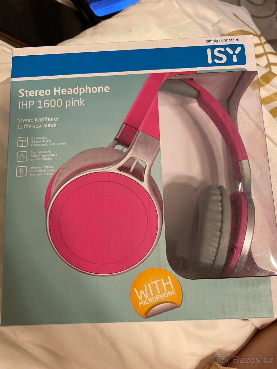 Sluchátka TDK ST100 růžová