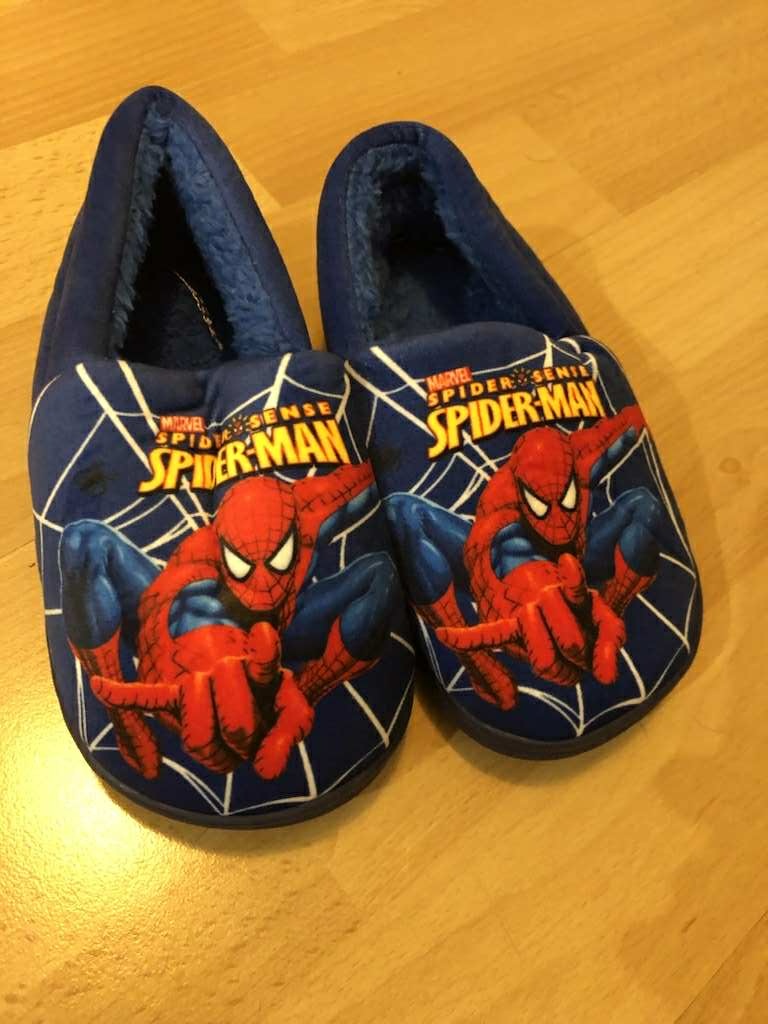 Dětské pantofle spiderman modré