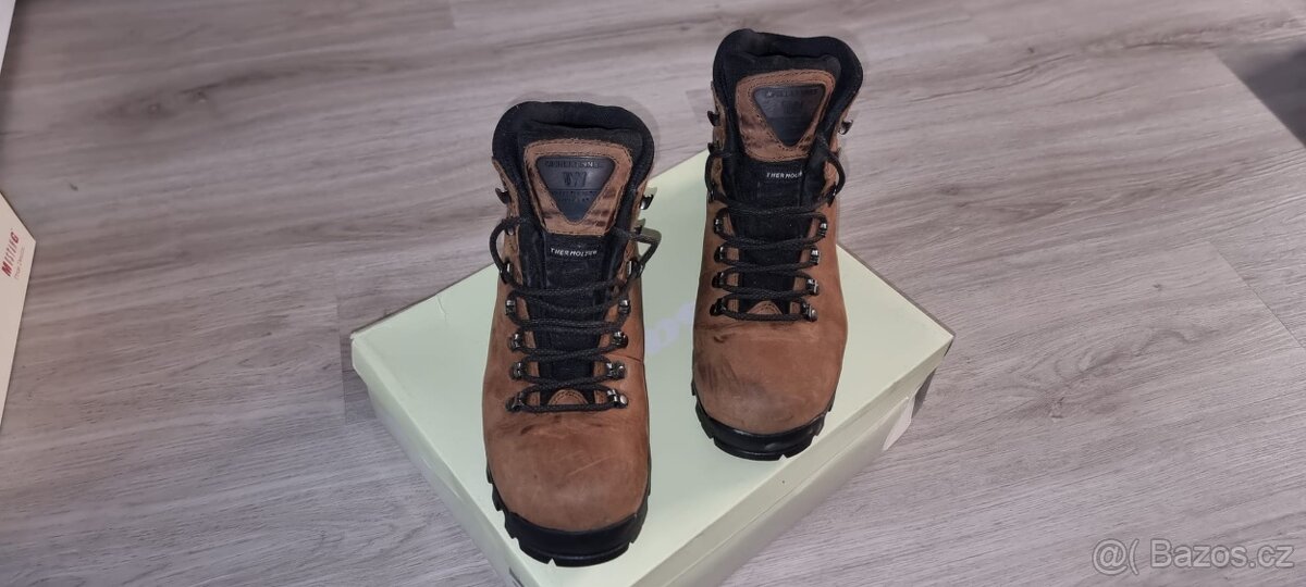 Hnědé zimní Thermo boty Weinbrenner, podrážka Vibram, 43