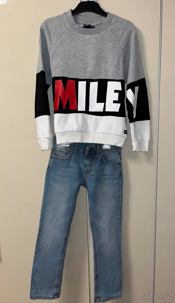 Dětské džíny a mikiny nove Mickey pyzamko
