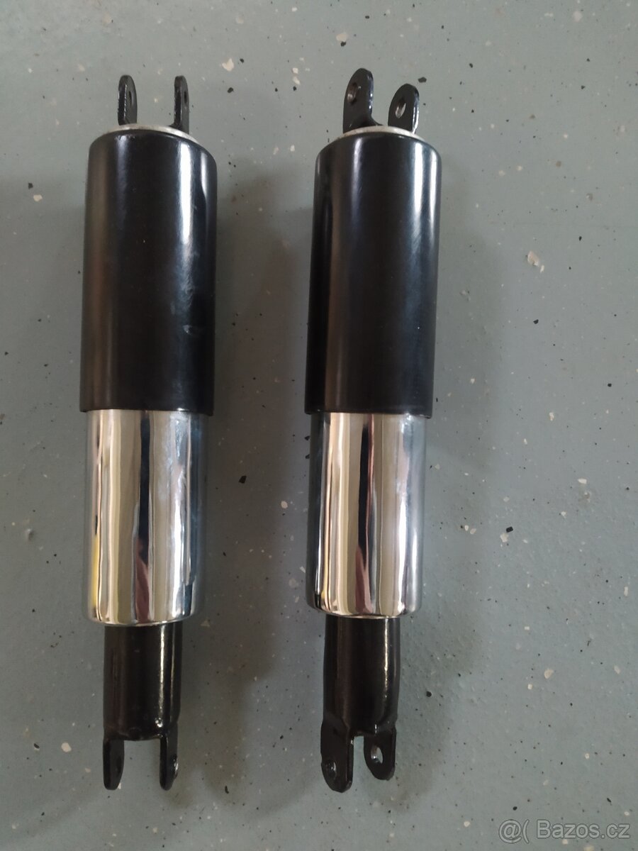 JAWA, CZ, zadní pérování