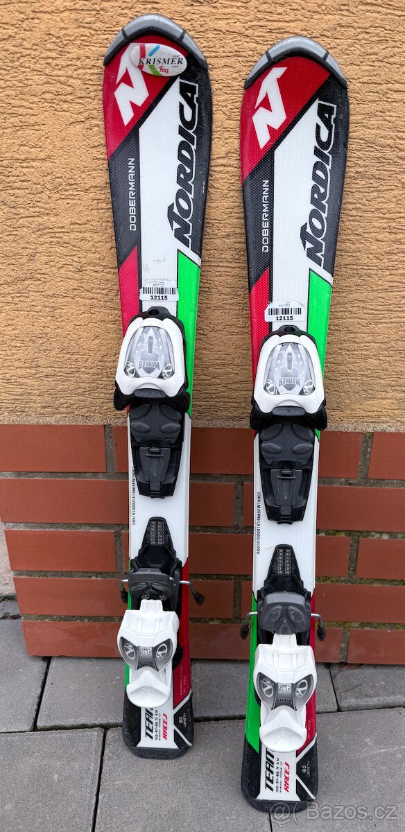 Prodám dětské lyže NORDICA velikost 80
