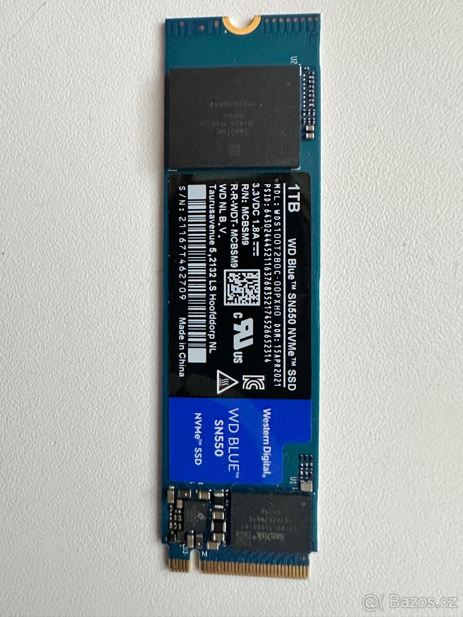 M2 WD Blue SN550 (1TB)