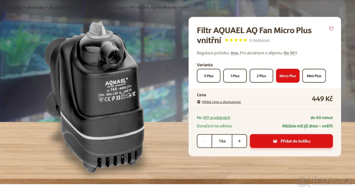 Filtr Aquael micro plus