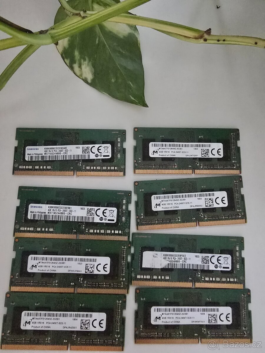 Paměť RAM do notebooku - 4GB DDR4 SO-DIMM 2400MHz ,