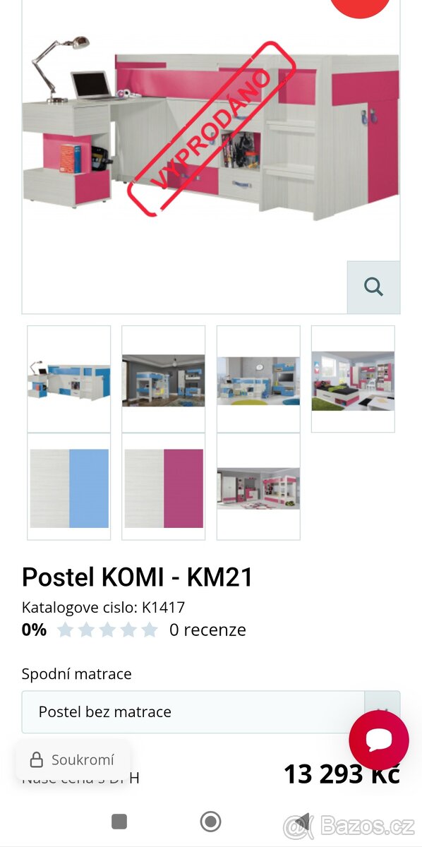 Vyvýšená postel