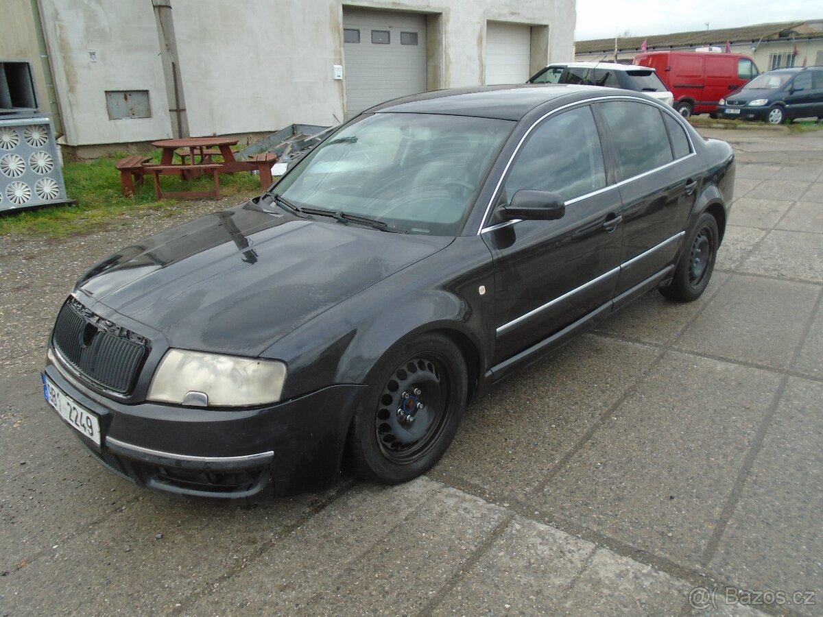 ŠKODA SUPERB 2,5TDi120kw,r.v.2004,ELEGANCE,ŠÍBR,XENONY,KŮŽE