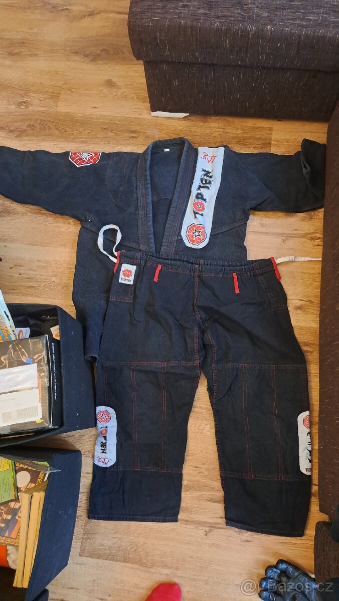 Kimono Top Ten Bjj velikost L černé