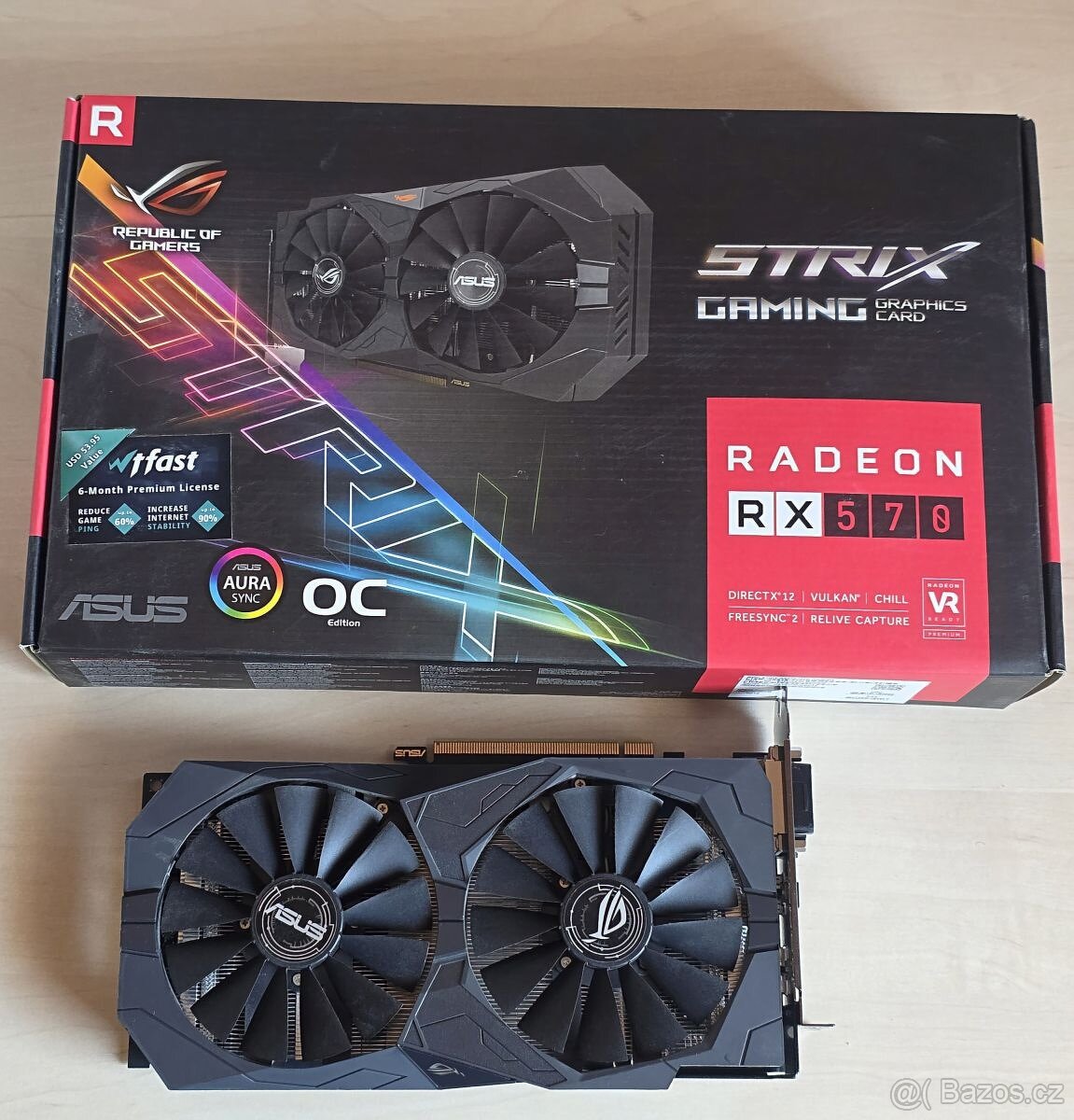 ASUS Radeon ROG-STRIX-RX570-O4G-GAMING, 4GB GDDR5