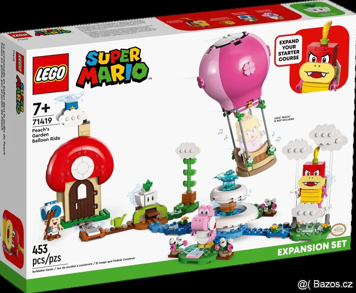 LEGO Super Mario 71419 Peach a let balónem – rozšiřující set