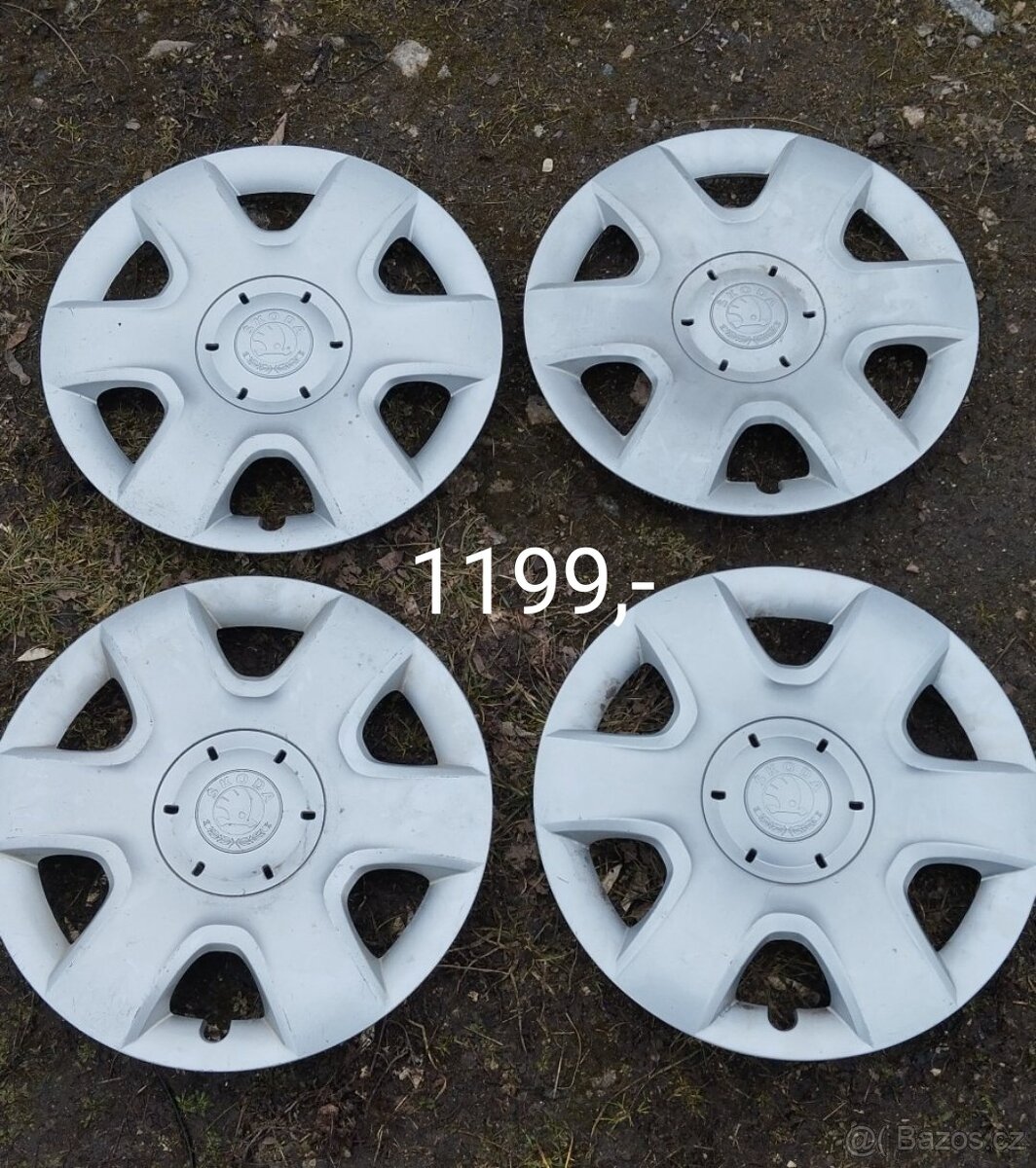 Poklice Škoda různé 15" sety, sady