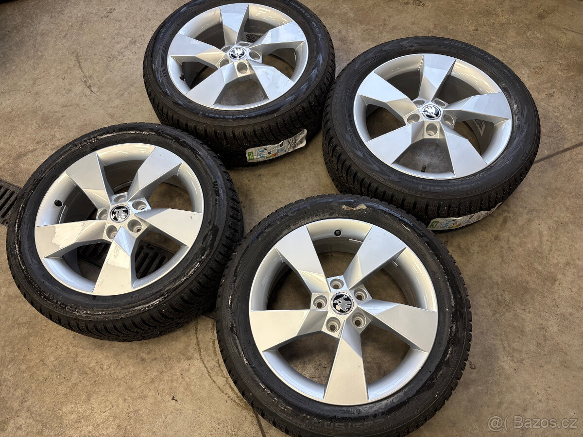 ALU ŠKODA 17´ ORIGINAL DENOM KOMPLETY