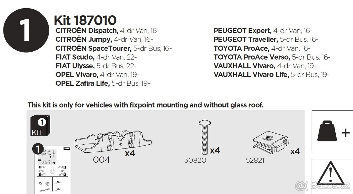 Montážní kit Thule 7010