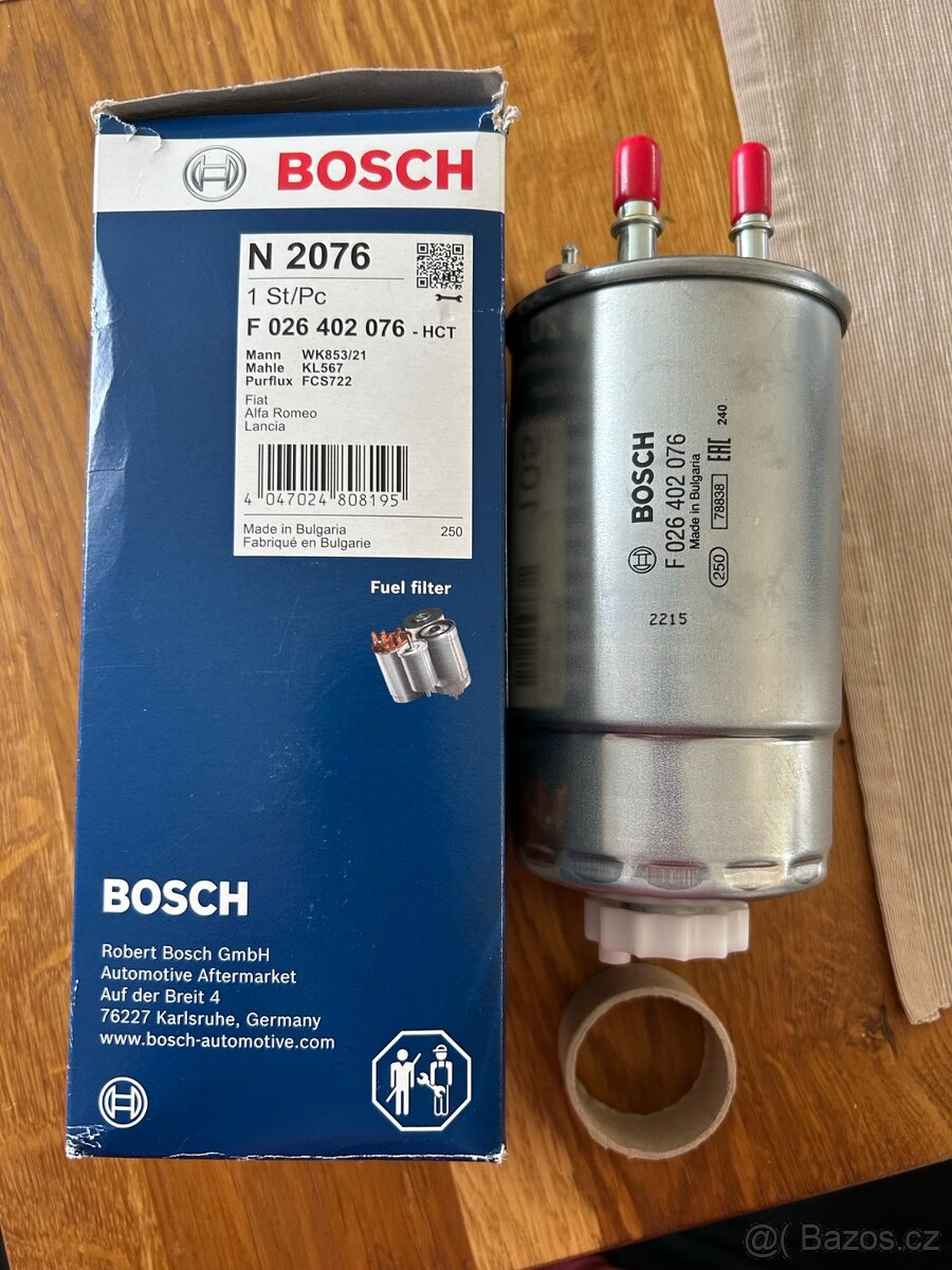 Palivový filtr Bosch F 026 402 076 (Ducato 2,3)
