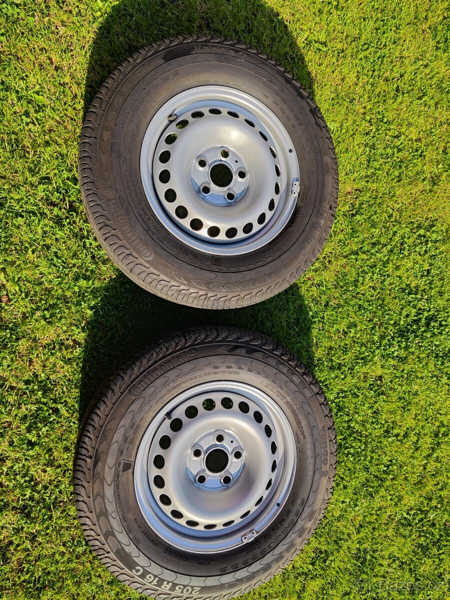 2 rezerva VW Amarok T5 T6 5x120 Continental 205 r16C