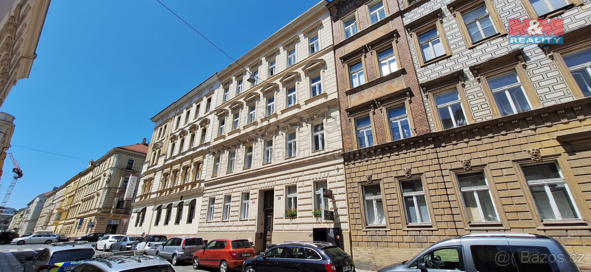 Pronájem, byt, 1+1, 55m2,1.patro, Praha 5 Smíchov Na Bělidle