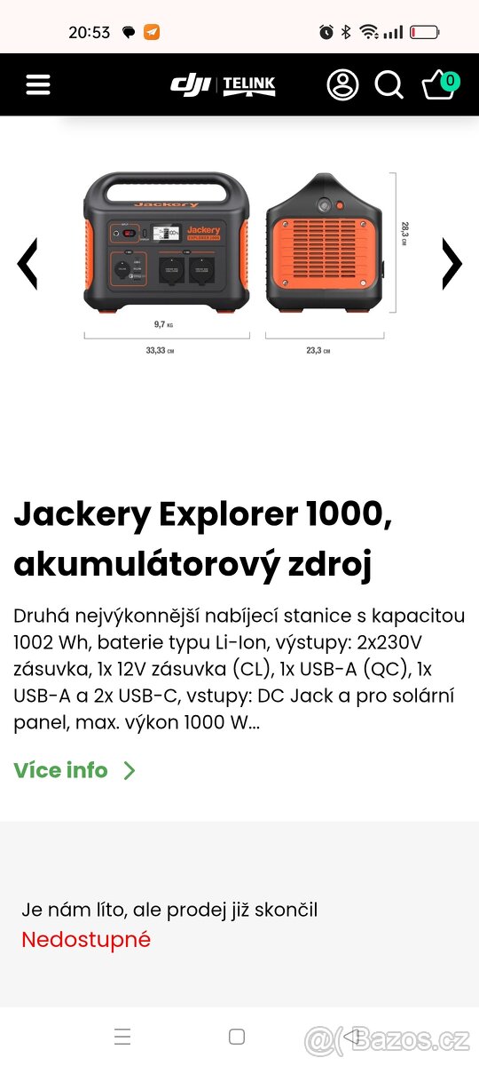 Jackery explorer 1000