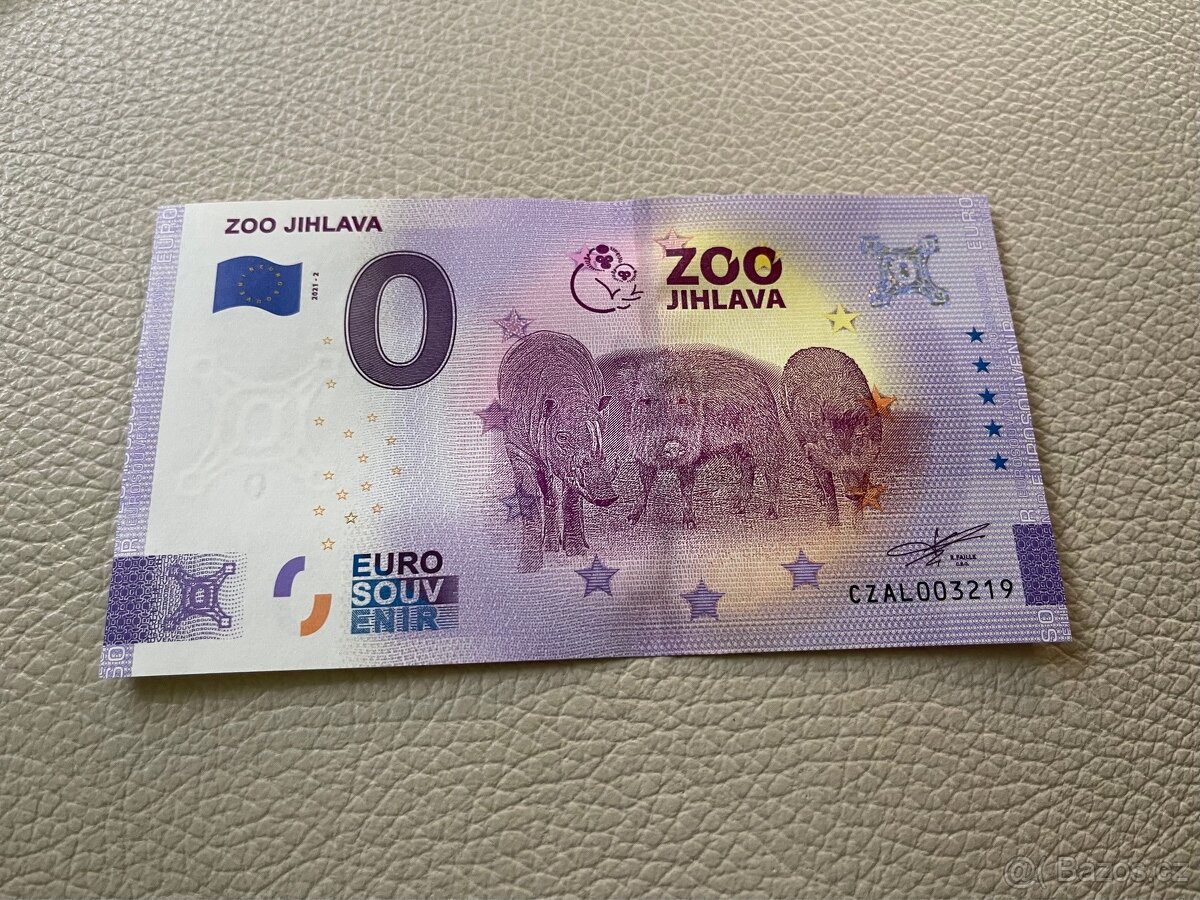 0 euro souvenir - Zoo Jihlava